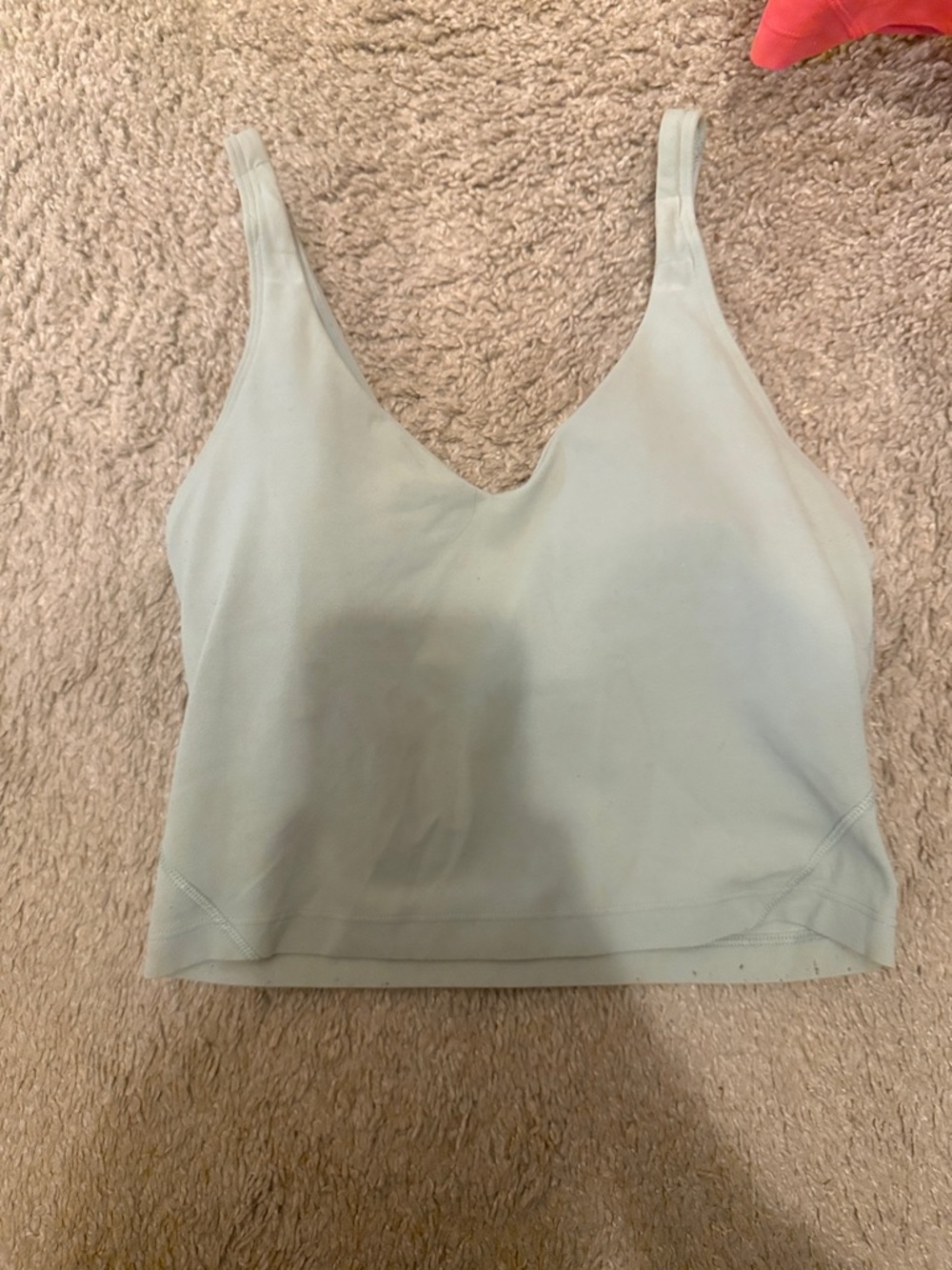 lululemon athletica Light Sage V-Neck Crop Tank